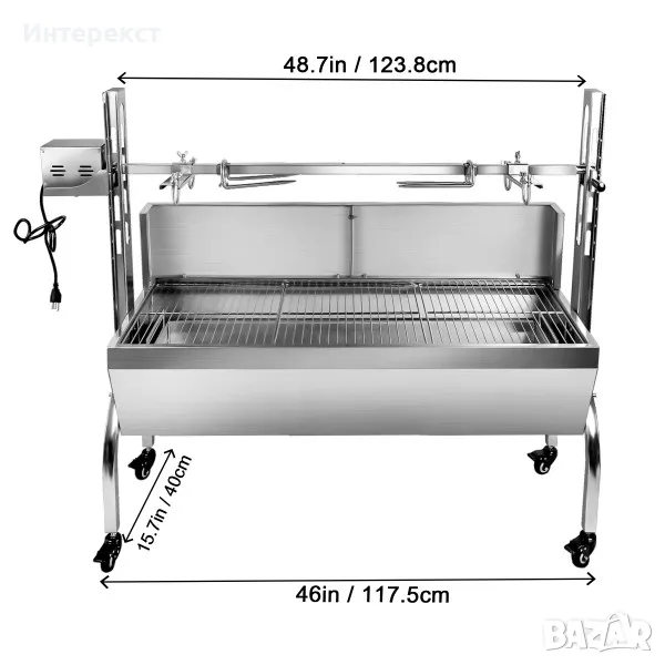 Грил за печене на агнета, прасенца и др. , снимка 1