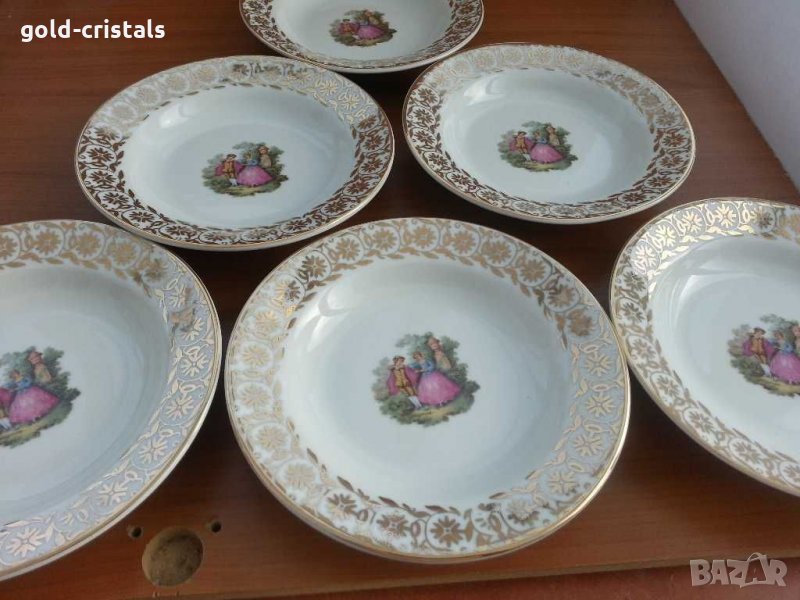 Стар български порцелан с позлата , снимка 1