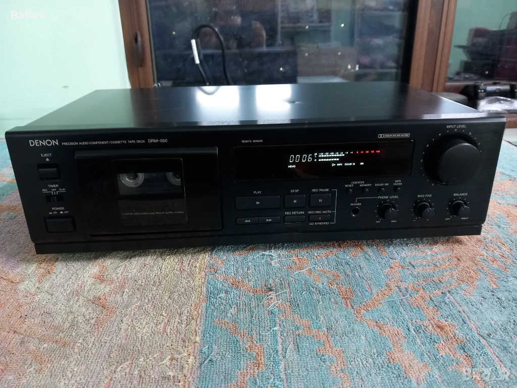 DENON DRM-550 Stereo Cassette Deck , снимка 1
