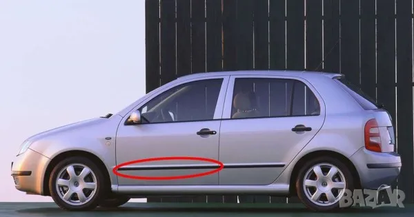 ЛАЙСНА ПРЕДНА ЛЯВА ВРАТА SKODA FABIA I, снимка 1
