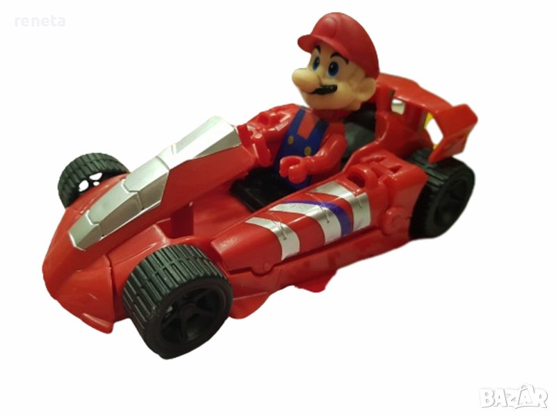 Фигурка Ahelos, Super Mario-Марио, С количка, 10х9 см, Без кутия, снимка 1