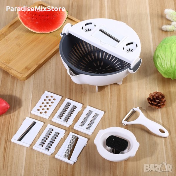 Резачка за зеленчуци и ренде Sortex + аксесоари. 9 in 1, снимка 1