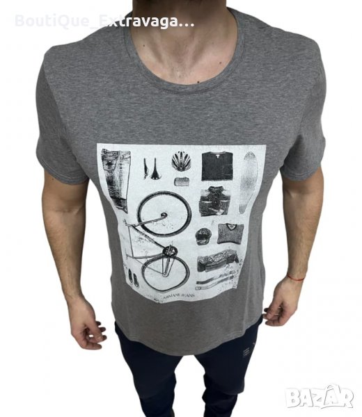 Мъжка тениска Armani Jeans Grey !!!, снимка 1