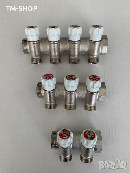 Колектор за отопление с кранове- 3 извода, снимка 1