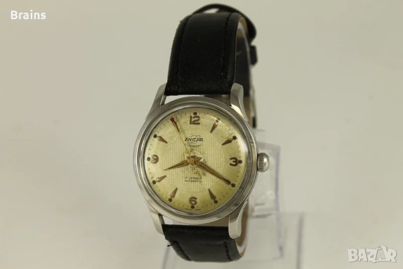 1950's ENICAR ULTRASONIC Automatic 17 Jewels Стоманен, снимка 1