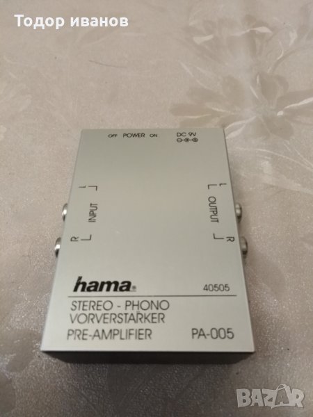 Hama-stereo phono pre-amplifier pa-005, снимка 1