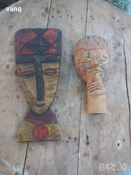 Дървени африкански маски, снимка 1