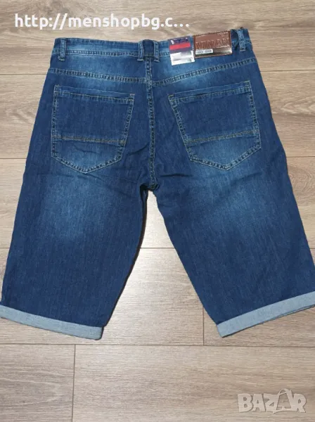 Стилни мъжки дънкови бермуди, снимка 1