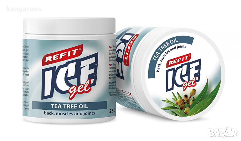 Охлаждащ гел Refit Ice Gel Tea Tree Oil 230 ml– при много силна болка, снимка 1