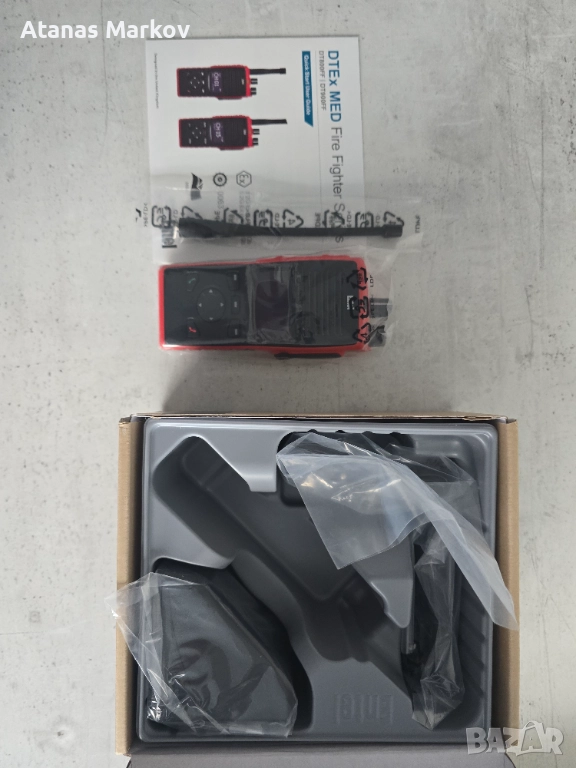 Entel UHF. MED FIRE FIGHTER.( преносима пожароустойчива УКВ станция ), снимка 1