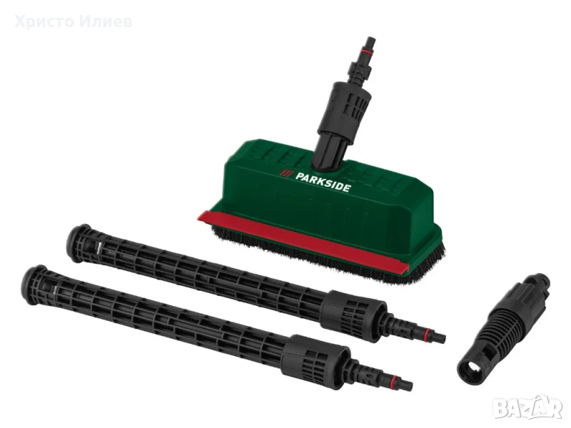 Parkside Приставка за водоструйка Дюза Четка за почистване на повърхности Аксесоари за водоструйка, снимка 1