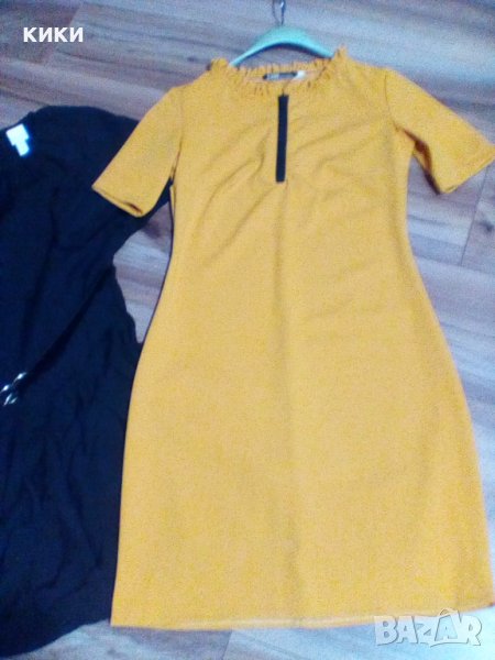 Дамска рокля цвят горчца, снимка 1