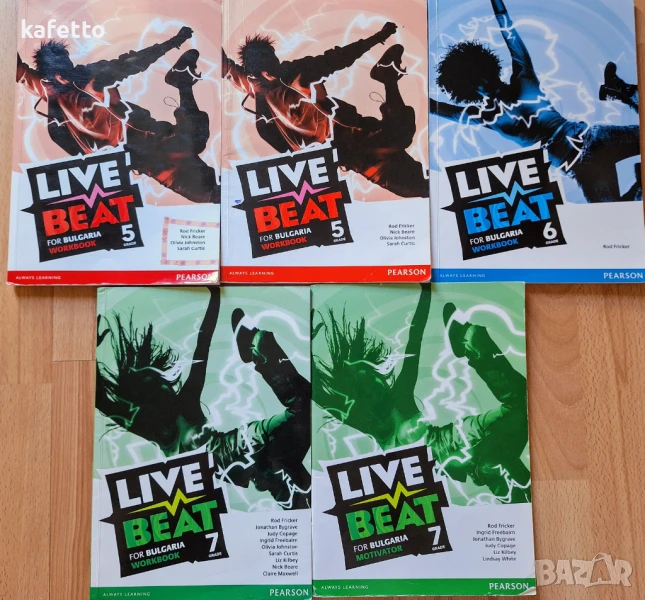 Учебни материали по английски език Live beat workbook, motivator на Pearson , снимка 1