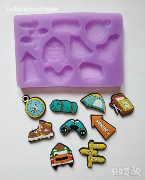 Силиконов молд Къмпинг, снимка 1
