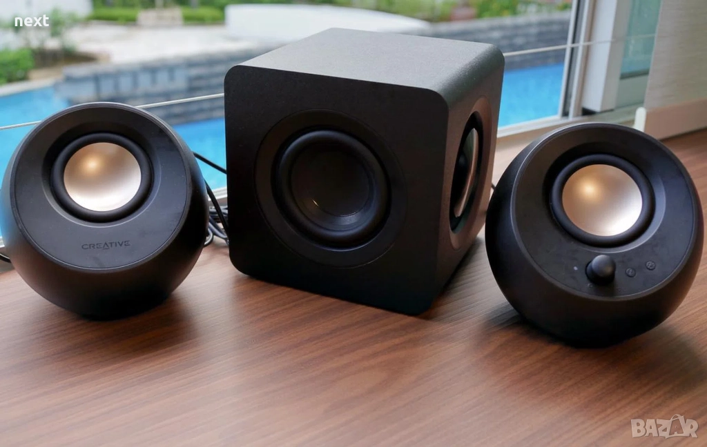 Озвучителна система reative Pebble X Plus, 2.1, USB-C, RGB подсветка, снимка 1