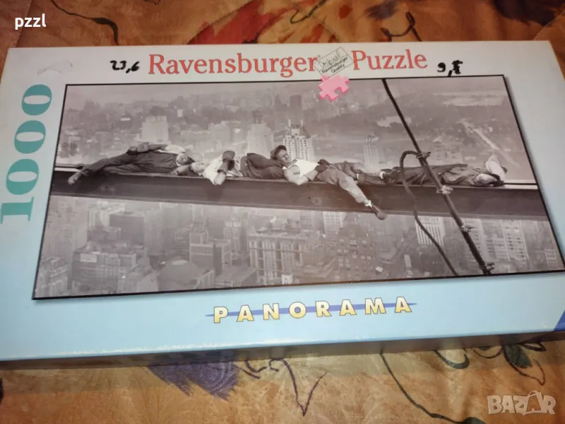 Пъзел "Radio city workers nap, 1932" Panorama 2000г. Ravensburger 1000 части , снимка 1