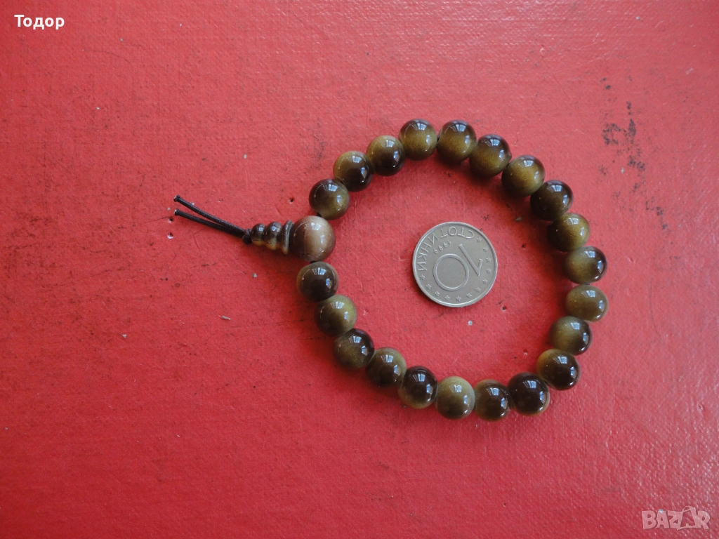 Разтегателна гривна с естествени камъни 3, снимка 1