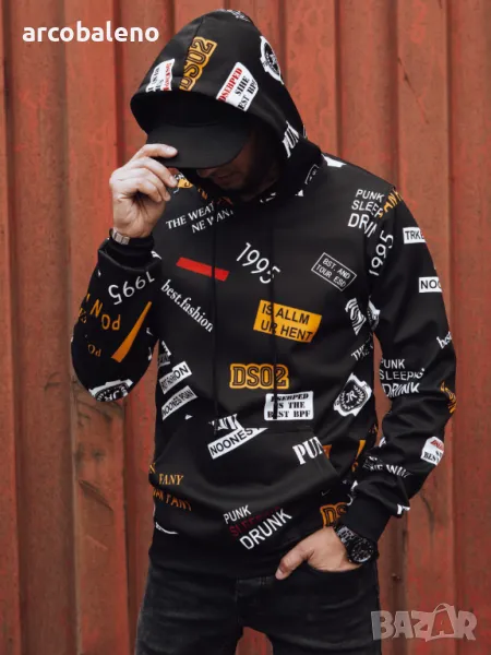 Мъжки суичър с качулка , снимка 1