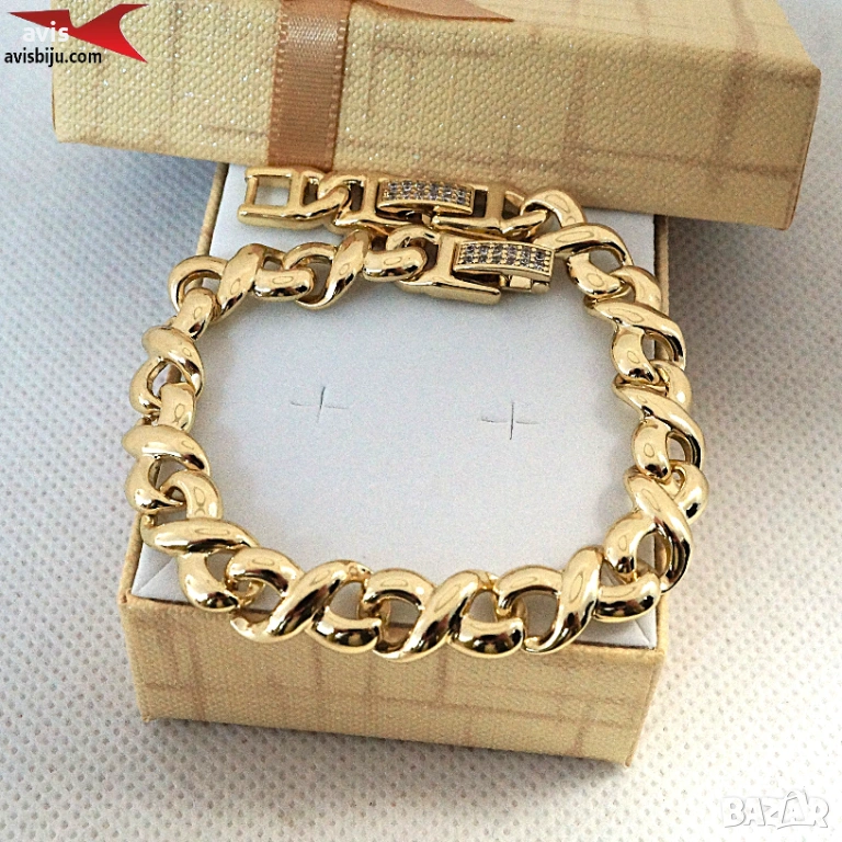 Гривна с 14К златно покритие 234845, снимка 1