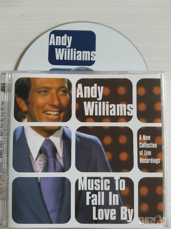 Andy Williams ‎– Music To Fall In Love By - оригинален диск музика, снимка 1