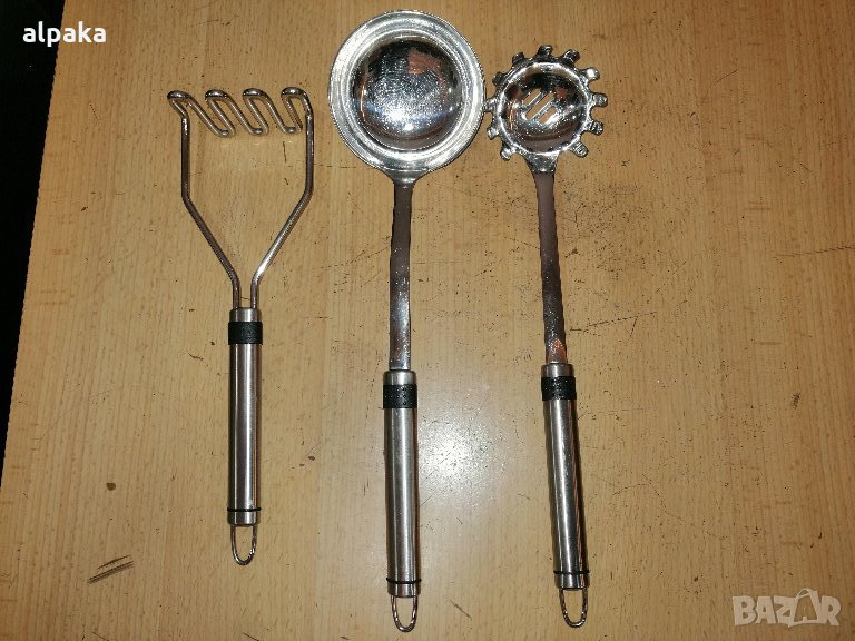 Продавам комплект прибори за готвене, алпака, снимка 1