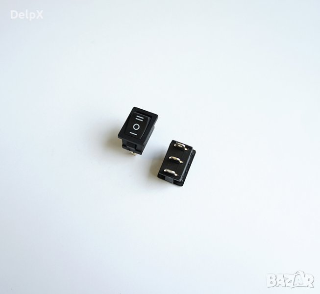 Ключ, 3pin, 3 положения, черен, 250,V 6A, 19x13mm, снимка 1