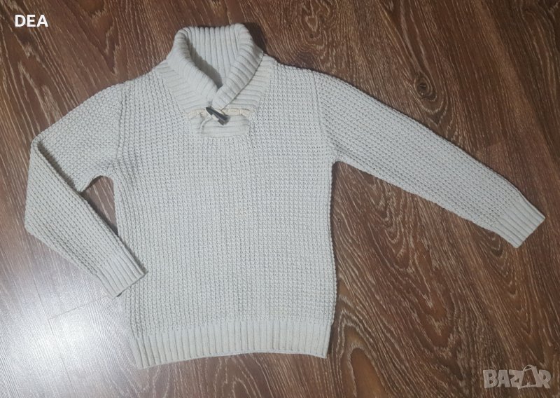 Кремав пуловер HM 134/140см-8лв., снимка 1