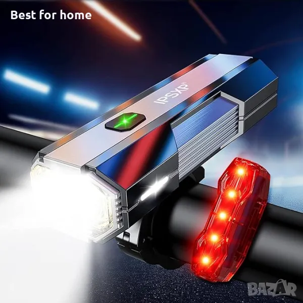 Предни и задни светлини за велосипед IPSXP, снимка 1