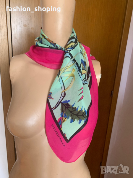 Копринен шал Balenciaga Rosabotanica, снимка 1