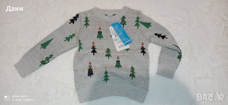 LCW Коледен пуловер, 80-86см., снимка 1