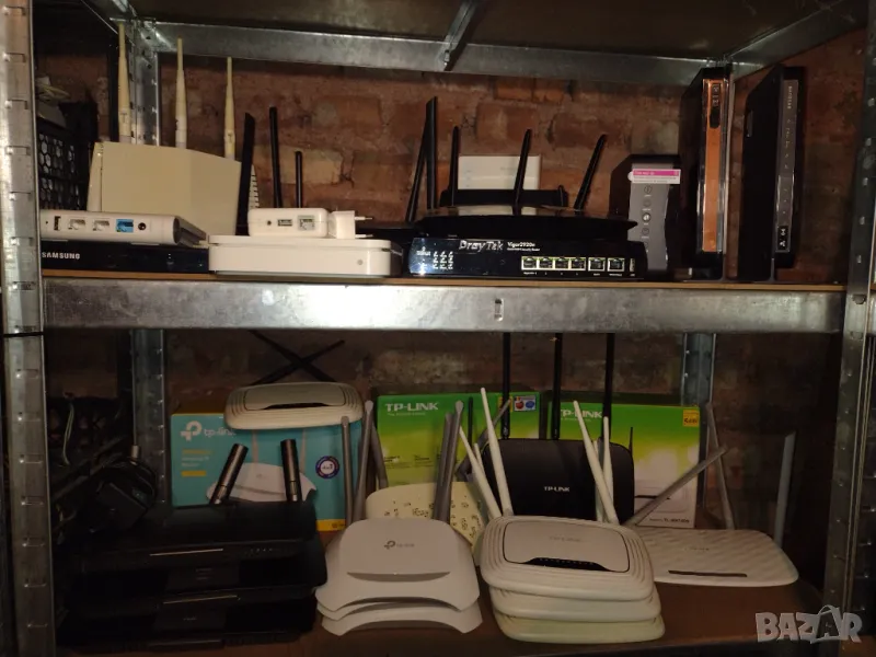 Лот от рутери Tp-Link Cisco Linksys Netgear Asus Apple Draytek, снимка 1