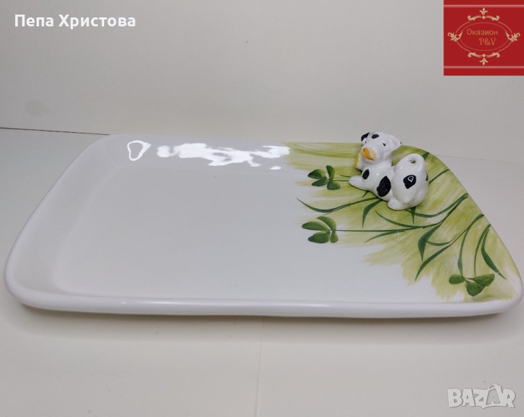 Плато от италианска керамика Bassano, снимка 1