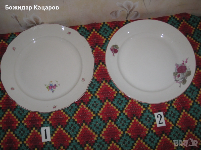 Порцеланови плата,за допълване на сервизи. Цена 8 лева/4,09 €. Пращам по Еконт. За София, може и лич, снимка 1