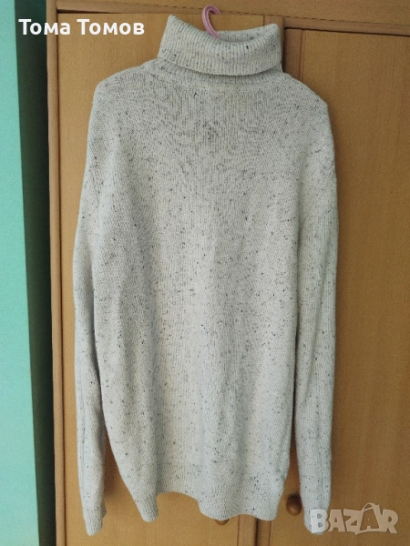 Продавам мъжки бял пуловер, снимка 1