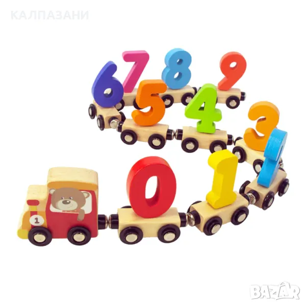 Wooden Дървено Влакче с Цифри TL533020, снимка 1