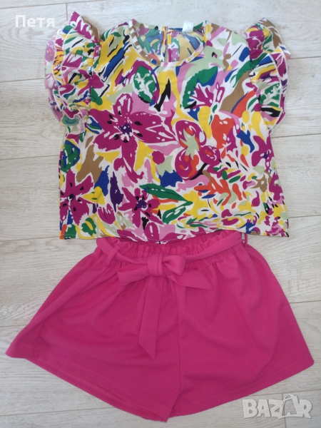 НОВИ къси панталони и блуза - 11-12 години, снимка 1