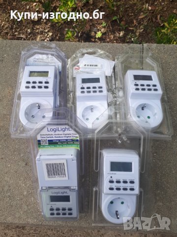LogiLight - Дигитален Taймер за контакт с капак indoor / outdoor 3600W , 290гр , Чисто нови , , снимка 4 - Други стоки за дома - 28341647