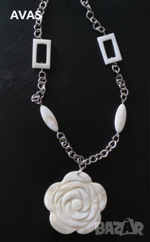 Ново Седефено колие дълъг гердан, снимка 2 - Колиета, медальони, синджири - 31320096