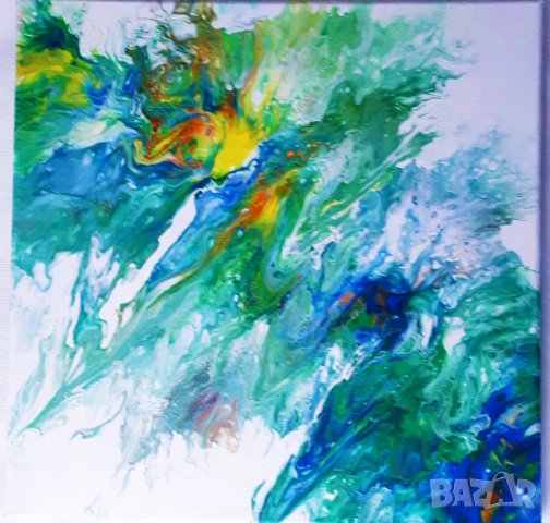 АБстрактна картина 50/50 , снимка 6 - Картини - 38769555