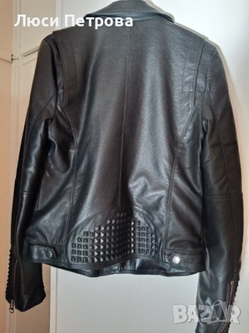 Дамско кожено яке ZARA, снимка 2 - Якета - 42638525