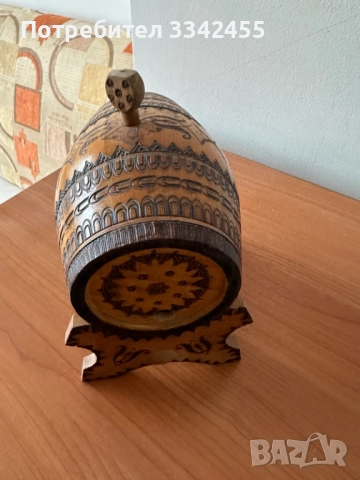 Малко дървено буре, снимка 2 - Декорация за дома - 52925823