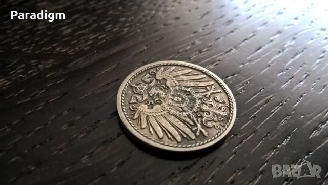 Райх монета - Германия - 5 пфенига | 1912г.; серия A, снимка 2 - Нумизматика и бонистика - 29773568