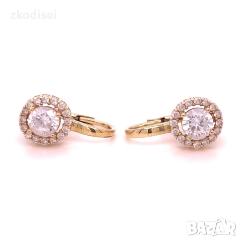 Златни обеци 2,48гр. 14кр. проба:585 модел:34767-2