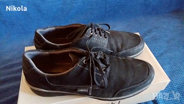 Мъжки велурени - кожени обувки LASOCKI нови! №44, снимка 6 - Ежедневни обувки - 29639337