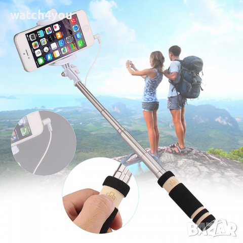 НОВ SELFIE STICK (СЕЛФИ СТИК) РАБОТИ СЪС ВСИЧКИ ANDROID И IPHONE, снимка 3 - Селфи стикове, аксесоари - 36651342