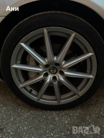 Оригинални 19" Ti джанти за Alfa Romeo 159 / Brera с гуми Continental SportContact 7 (245/40/19), снимка 4 - Гуми и джанти - 55963597