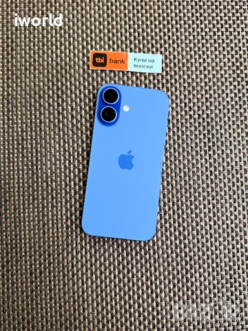 100% Battery 🔋 256GB ❗️ iPhone 16 Лизинг от 50лв/м ❗️ Ultramarine ГАРАНЦИЯ❗️