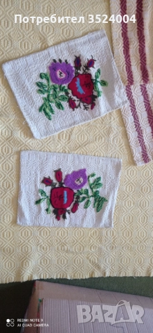 Две нови старинни калъфки за възглавници от 70 те г ръчно тъкани