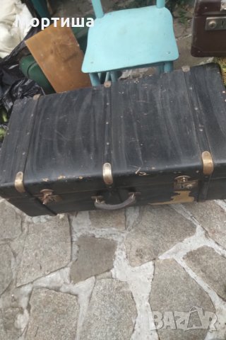 Стар голям куфар , снимка 2 - Антикварни и старинни предмети - 29812803
