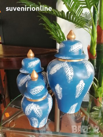 Вази с капак , снимка 3 - Вази - 37308381